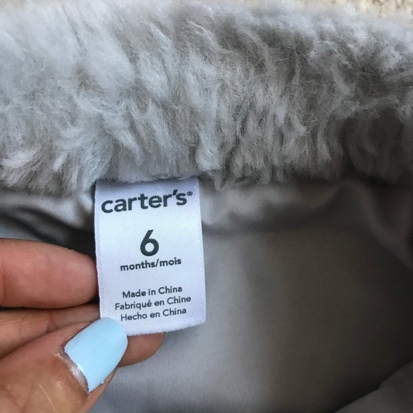 Carter's Faux Fur Vest 6m - Picture 3 of 5